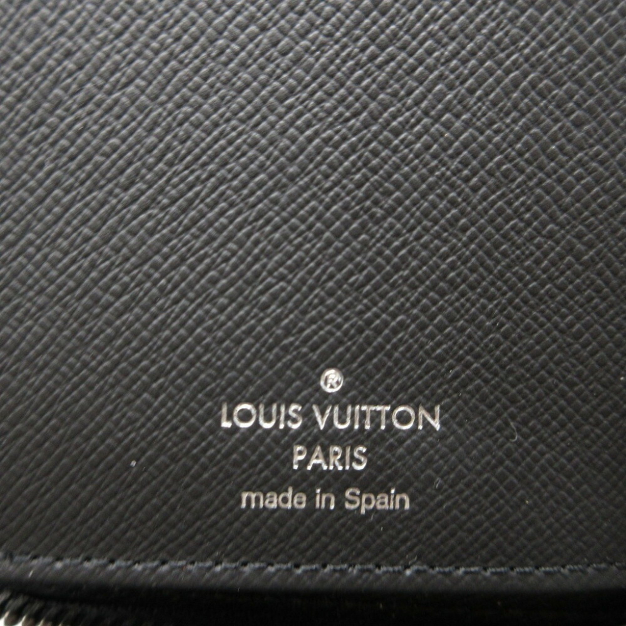 Louis Vuitton Monogram Eclipse M62295 Zippy Wallet Vertical Grey Round Long 1522LOUIS VUITTON