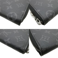 Louis Vuitton Monogram Eclipse M62295 Zippy Wallet Vertical Grey Round Long 1522LOUIS VUITTON