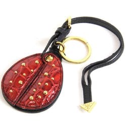 PRADA Ladybug Mirror Strap Leather Red Women's