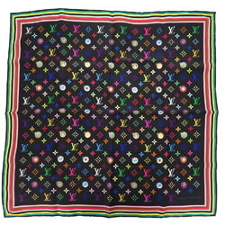 Louis Vuitton I Love Monogram Scarf Muffler Multicolor Noir Black M71916 Takashi Murakami LV 0191 LOUIS VUITTON