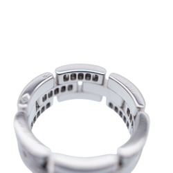 Cartier Maillon Panthere Half Diamond K18WG Ring 750 White Gold/Diamond #53 1137CARTIER