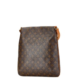 Louis Vuitton Monogram Musette Shoulder Bag M51256 Brown PVC Leather Women's LOUIS VUITTON