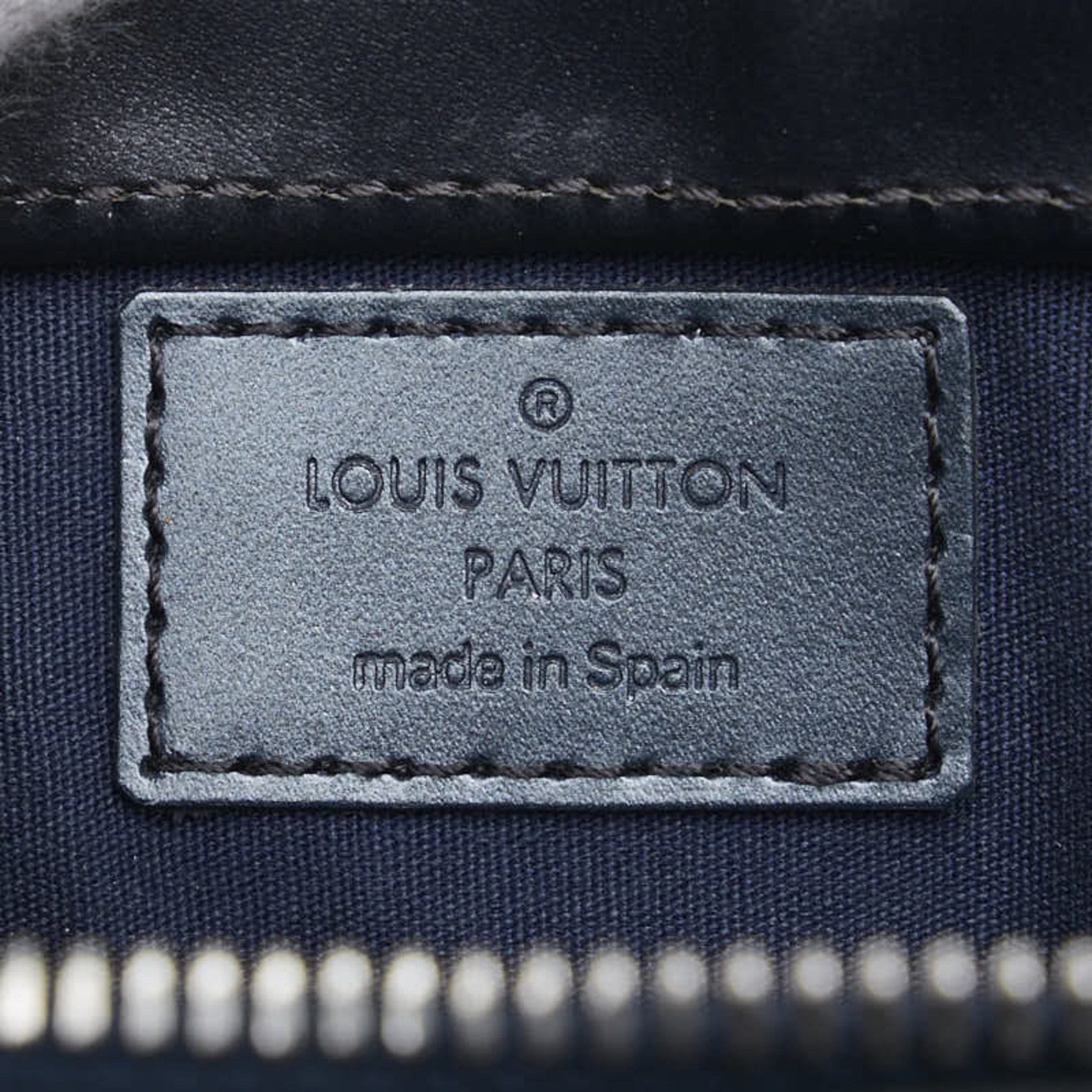 Louis Vuitton Monogram Matte Alston Handbag Shoulder Bag M55125 Blue Leather Women's LOUIS VUITTON