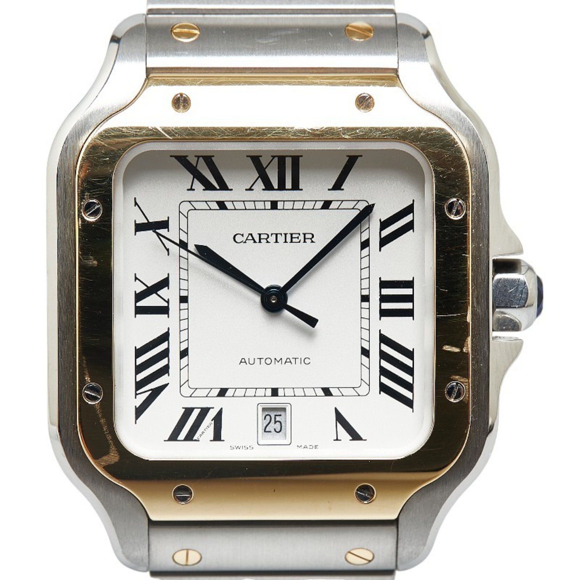 Cartier Santos de LM Watch W2SA0009 Automatic Silver Dial Stainless Steel Men's CARTIER