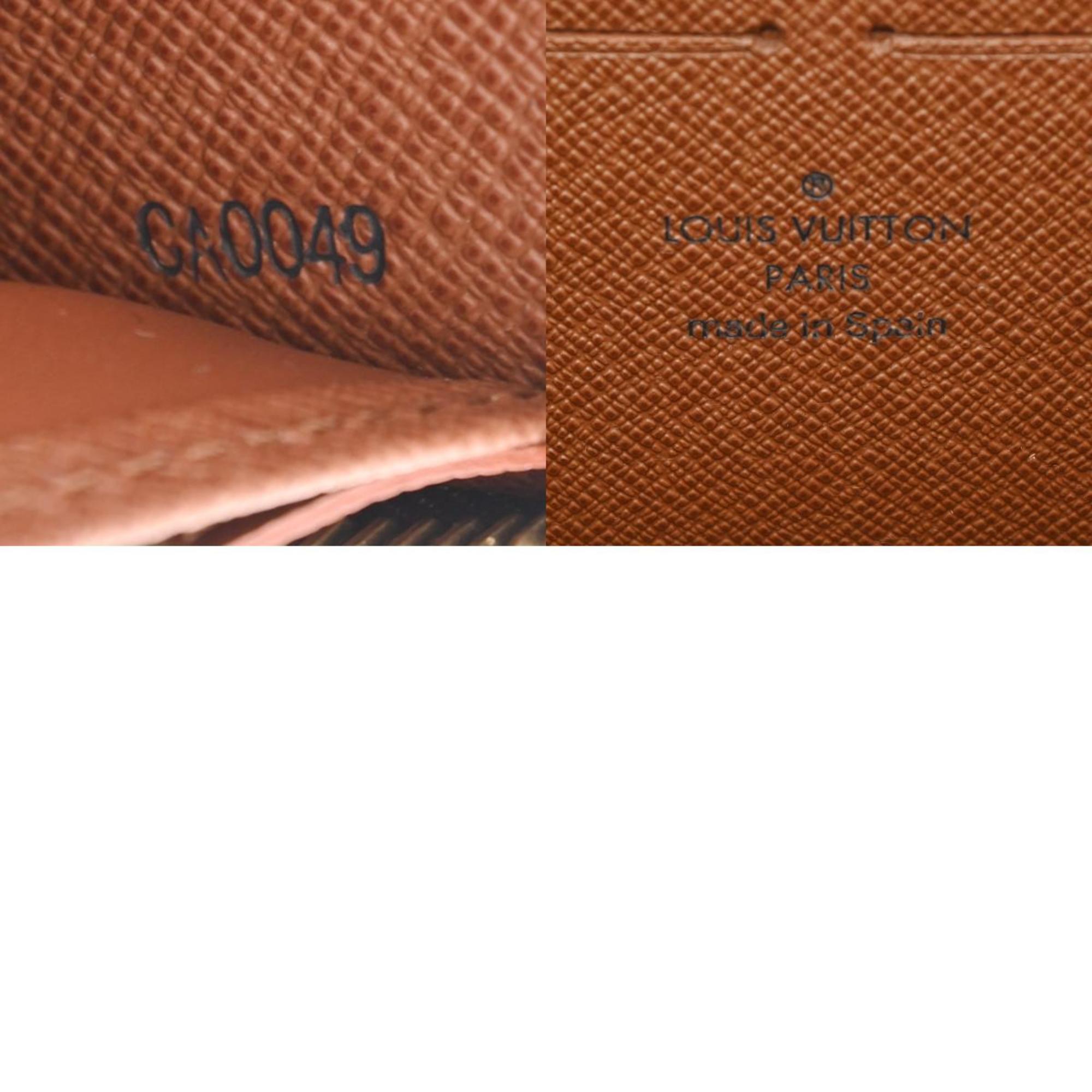 LOUIS VUITTON Louis Vuitton Monogram Rose Zippy Wallet Brown M93759 Women's Leather Long