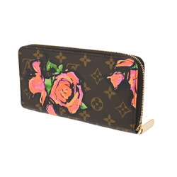 LOUIS VUITTON Louis Vuitton Monogram Rose Zippy Wallet Brown M93759 Women's Leather Long