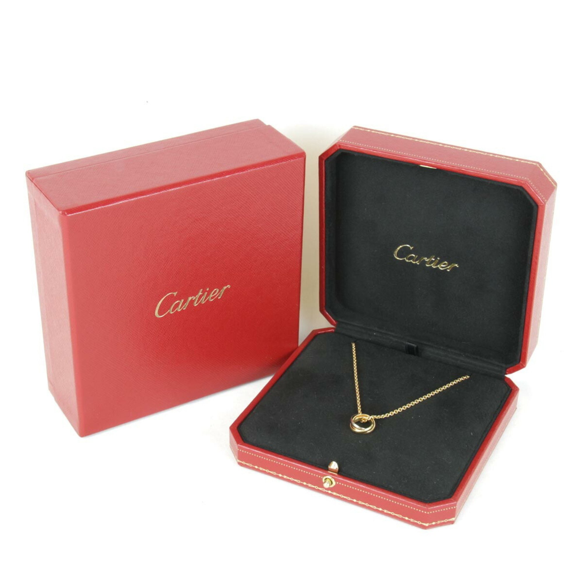 CARTIER Trinity Necklace, K18, 9.0g, for women