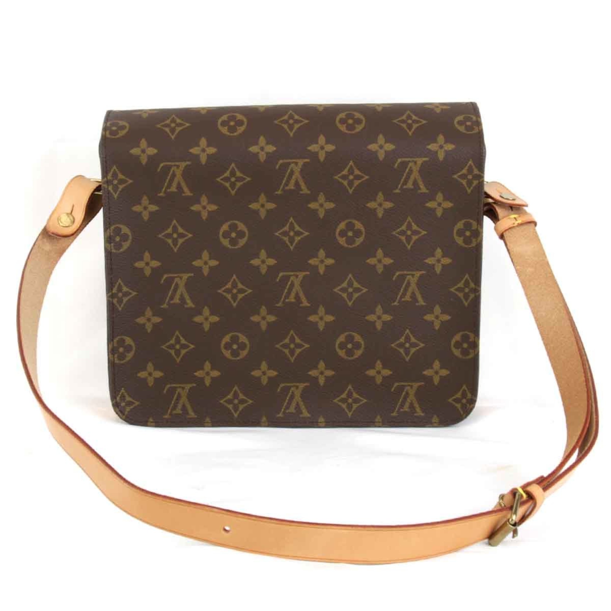 LOUIS VUITTON Louis Vuitton Cartesier M51253 Shoulder Bag Monogram Canvas Brown Women's