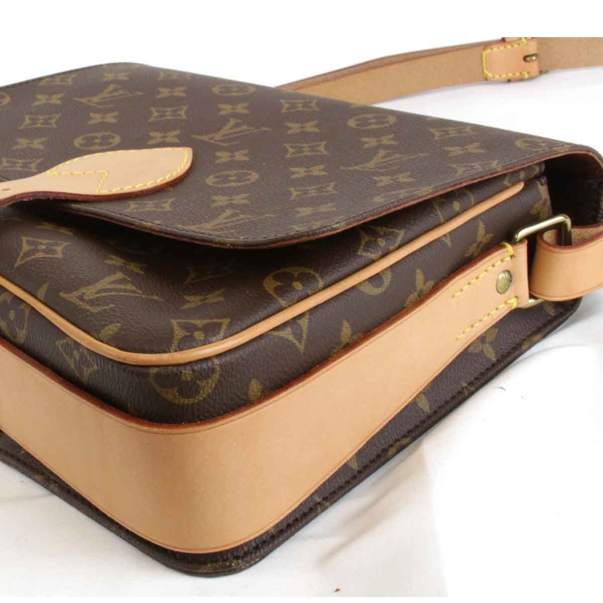 LOUIS VUITTON Louis Vuitton Cartesier M51253 Shoulder Bag Monogram Canvas Brown Women's