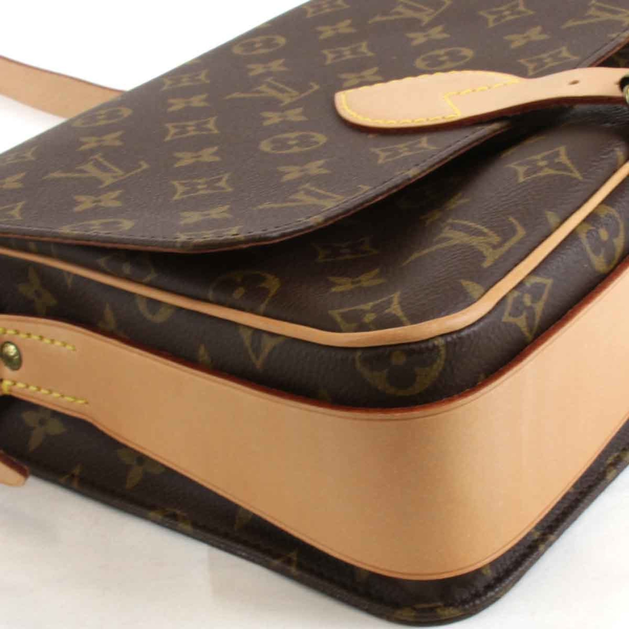 LOUIS VUITTON Louis Vuitton Cartesier M51253 Shoulder Bag Monogram Canvas Brown Women's