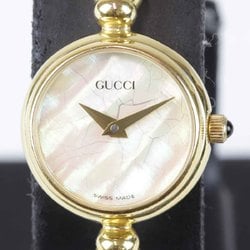 GUCCI Shell Dial Bangle Watch 2700.2.L Quartz Ladies