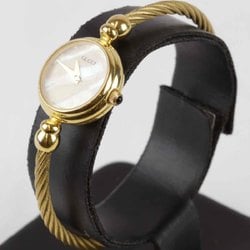 GUCCI Shell Dial Bangle Watch 2700.2.L Quartz Ladies