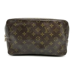 LOUIS VUITTON Louis Vuitton True Toilette 28 Pouch Monogram Canvas Brown M47522 Women's