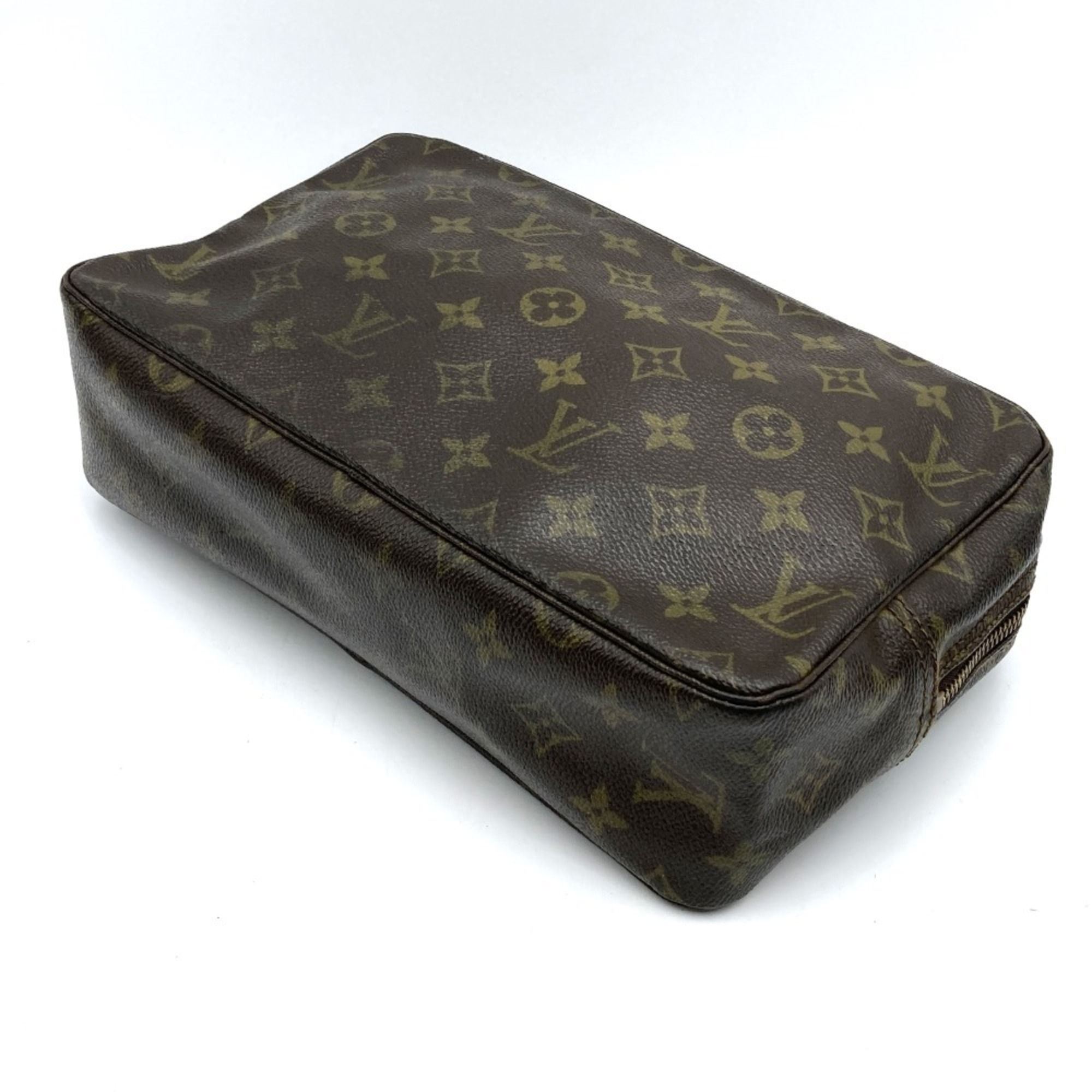 LOUIS VUITTON Louis Vuitton True Toilette 28 Pouch Monogram Canvas Brown M47522 Women's