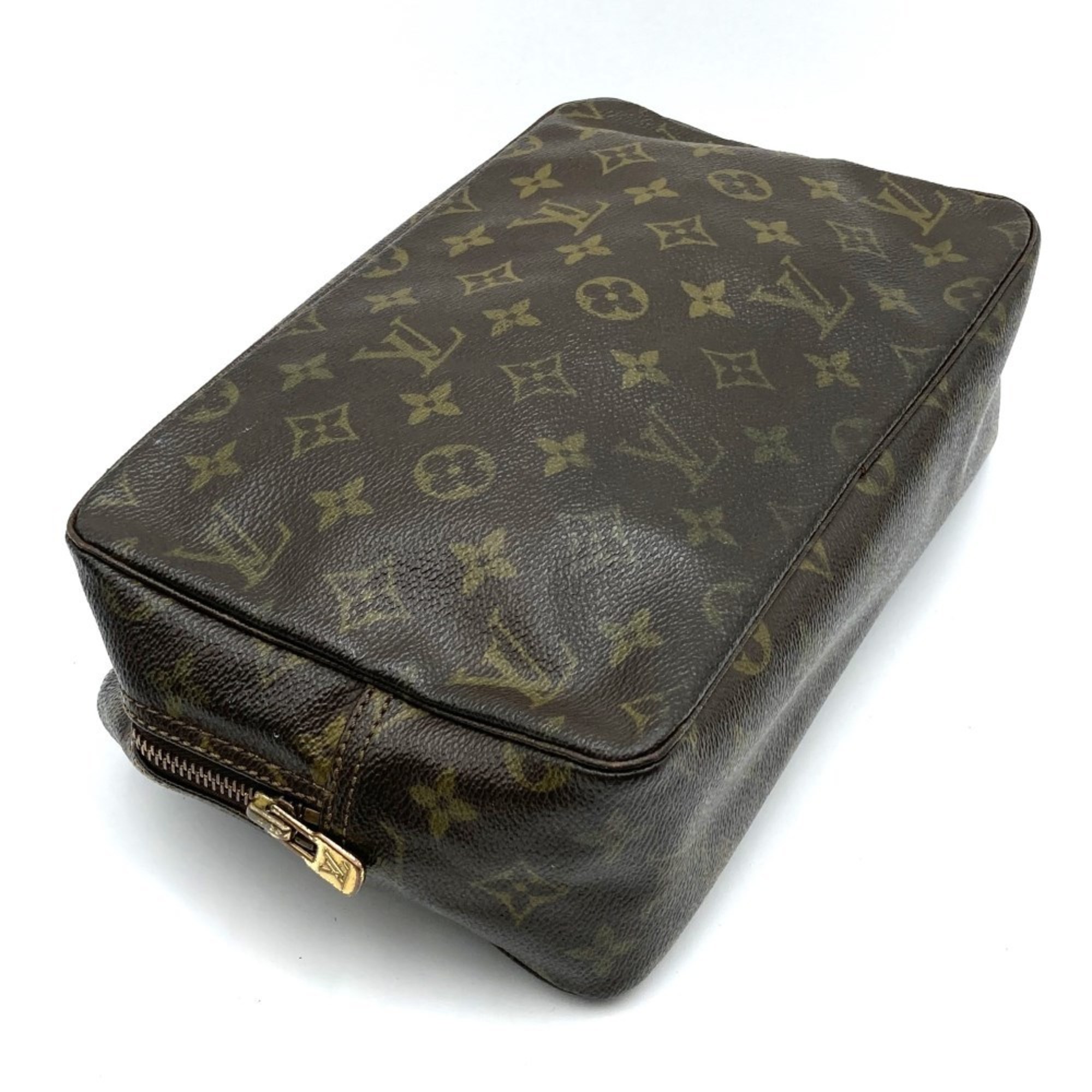 LOUIS VUITTON Louis Vuitton True Toilette 28 Pouch Monogram Canvas Brown M47522 Women's