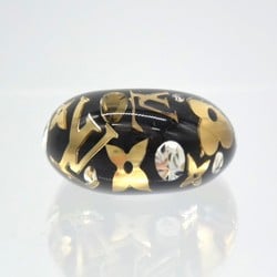 LOUIS VUITTON M65308 Berg Inclusion S size approx. 11 ring acrylic resin black gold ladies