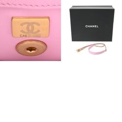 CHANEL Chanel Matelasse XS Handle Chain Pink A92990 Women's Caviar Skin Handbag