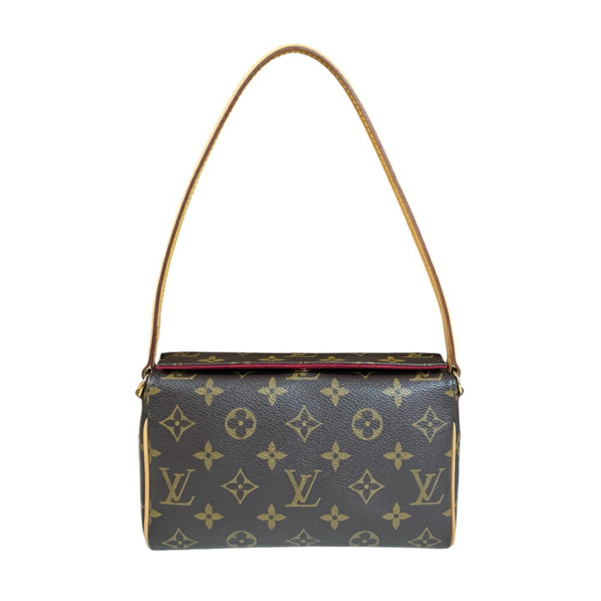 Louis Vuitton Recital Monogram Handbag Canvas M51900 Brown Women's LOUIS VUITTON