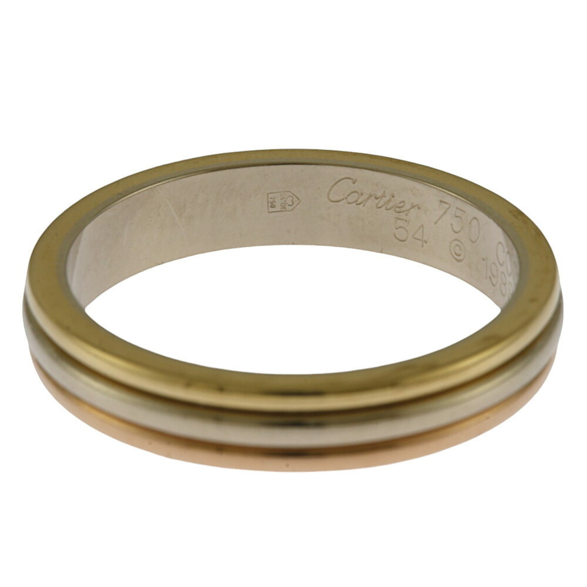 Cartier Trinity Wedding Ring, Size 13.5, 18K, Women's, CARTIER