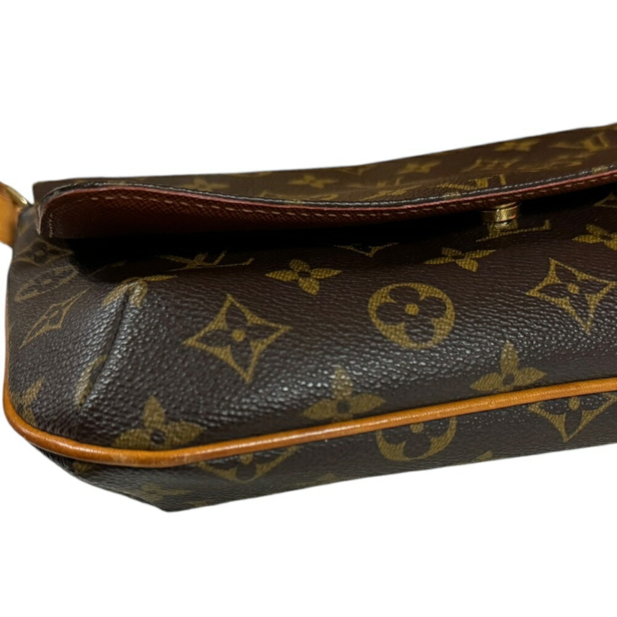 Louis Vuitton Musette Tango Short Monogram Shoulder Bag Canvas M51257 Brown Women's LOUIS VUITTON