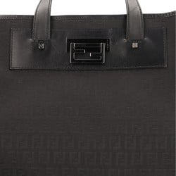 Fendi Zucchino Tote Bag Canvas Black Unisex FENDI