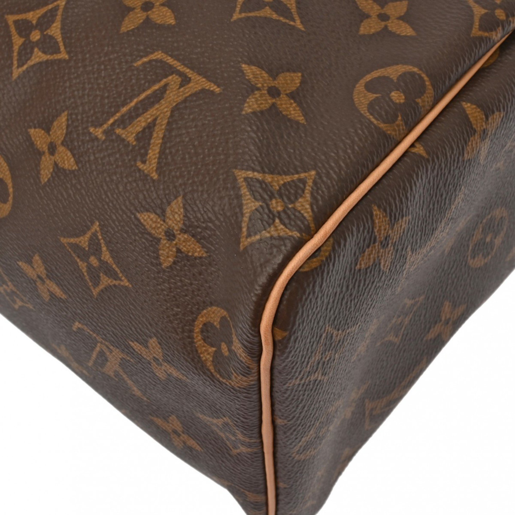 LOUIS VUITTON Louis Vuitton Monogram Speedy 25 Current Brown M41109 Women's Canvas Handbag