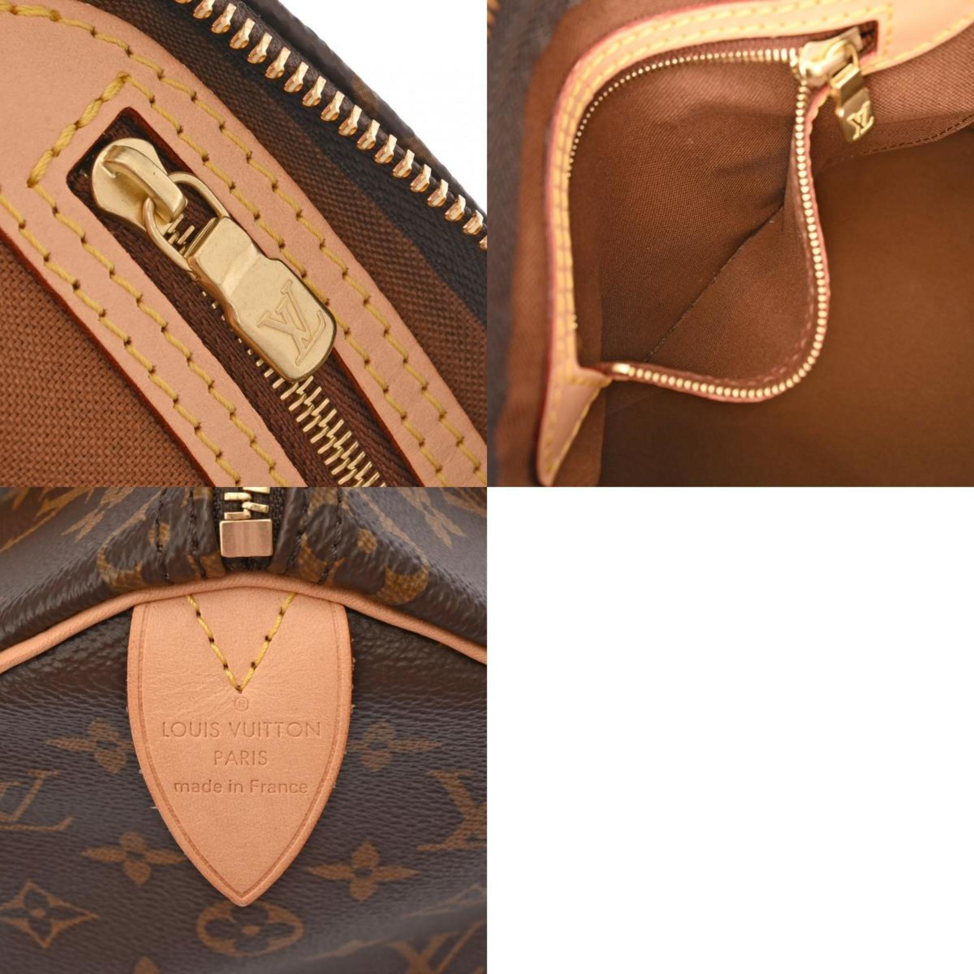 LOUIS VUITTON Louis Vuitton Monogram Speedy 25 Current Brown M41109 Women's Canvas Handbag