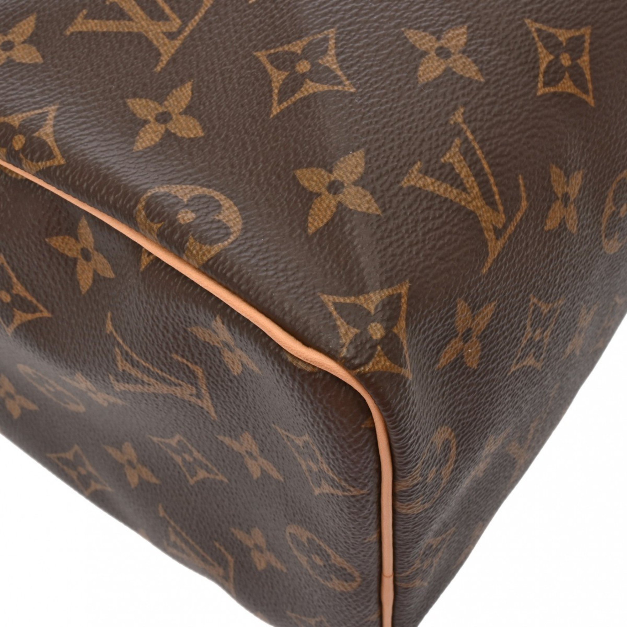 LOUIS VUITTON Louis Vuitton Monogram Speedy 25 Current Brown M41109 Women's Canvas Handbag