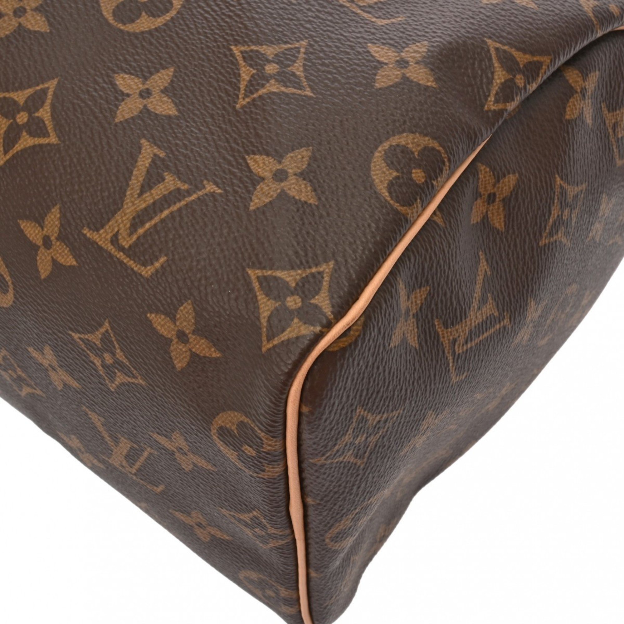 LOUIS VUITTON Louis Vuitton Monogram Speedy 25 Current Brown M41109 Women's Canvas Handbag