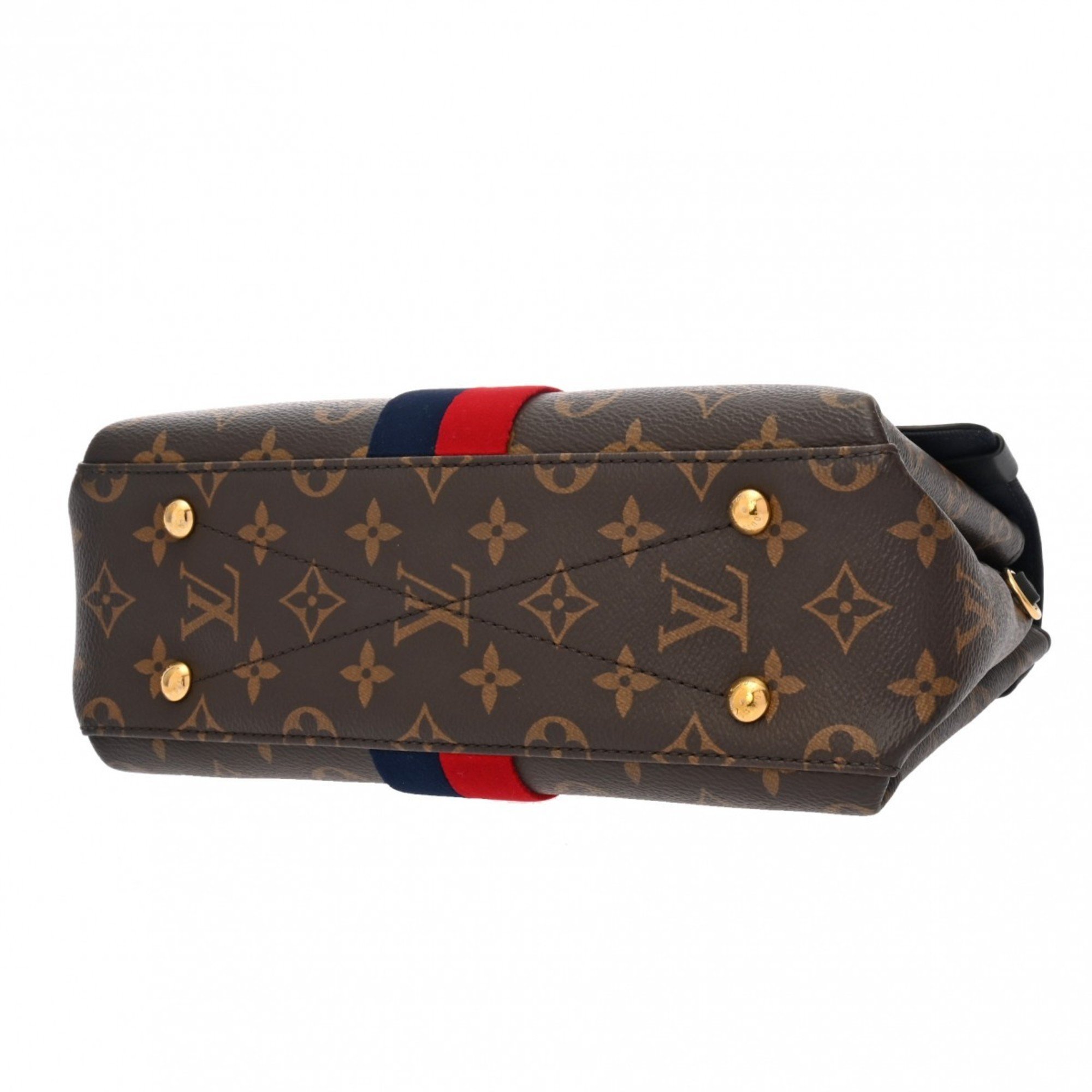 LOUIS VUITTON Louis Vuitton Monogram Georges BB Marine/Cerise M43867 Women's Canvas Handbag