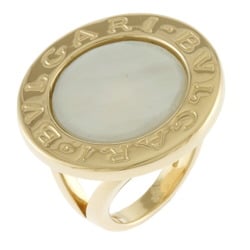 BVLGARI BIG SHELL RING Size 11 18K Shell Women's