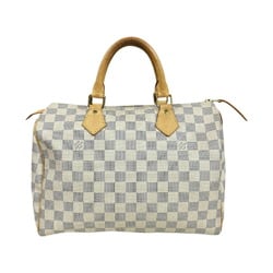 Louis Vuitton Speedy 30 Damier Azur Handbag Canvas N41533 White Women's LOUIS VUITTON