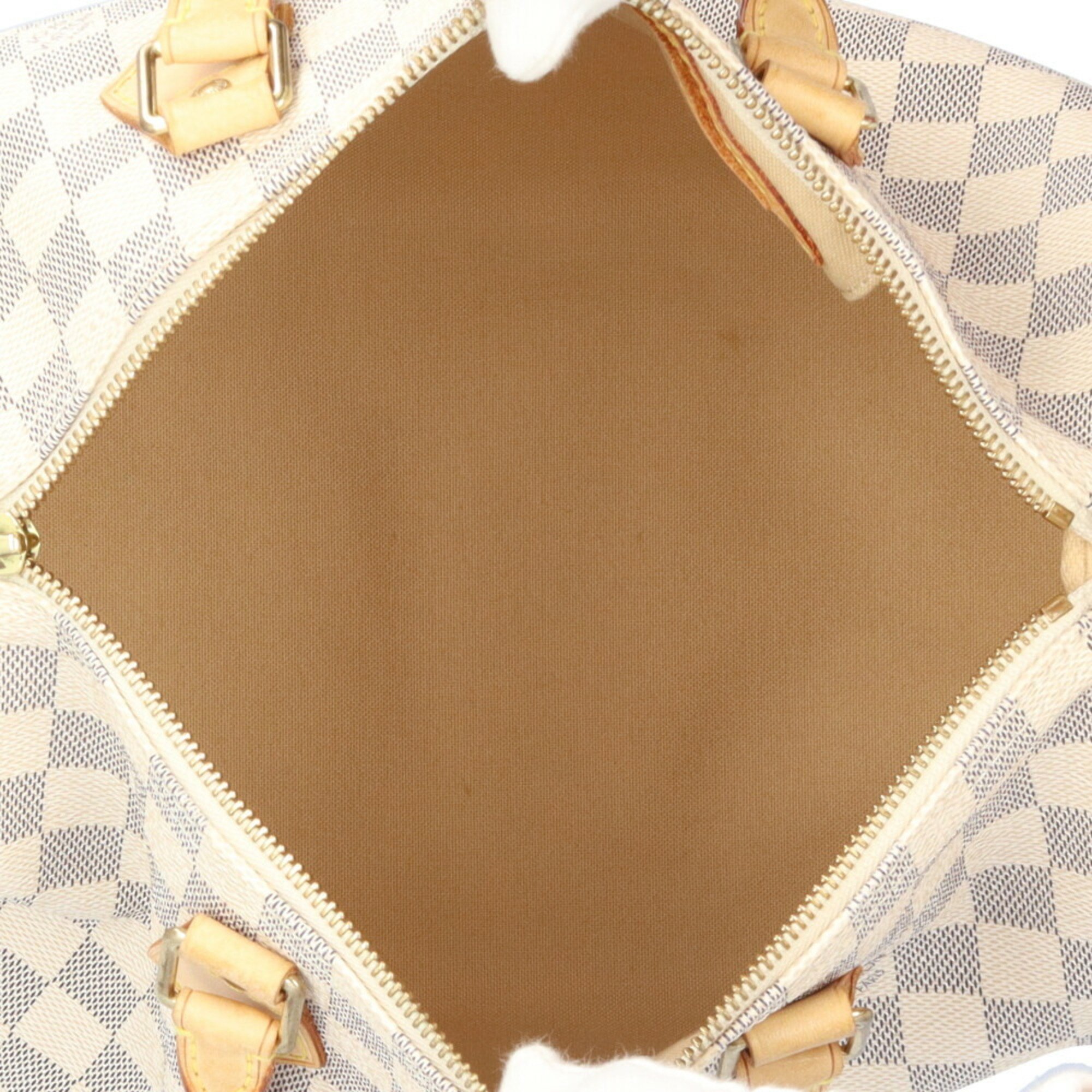 Louis Vuitton Speedy 30 Damier Azur Handbag Canvas N41533 White Women's LOUIS VUITTON