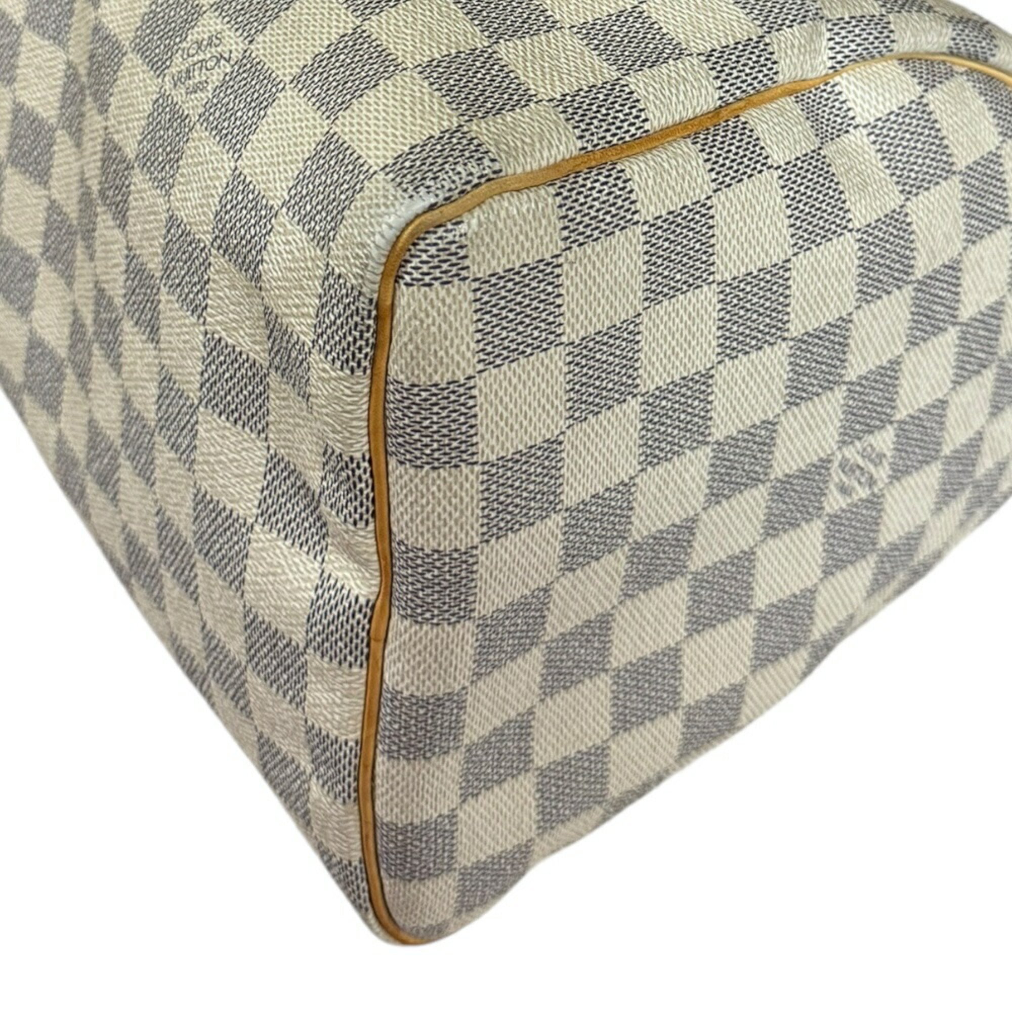 Louis Vuitton Speedy 30 Damier Azur Handbag Canvas N41533 White Women's LOUIS VUITTON