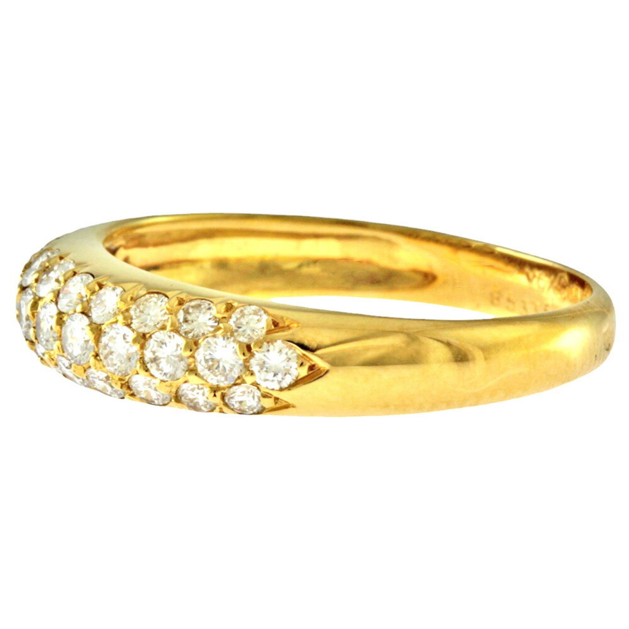 Van Cleef & Arpels Evolution Ring, size 17, 18k gold, diamond, women's, Arpels, pave