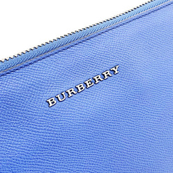 Burberry Second Bag Clutch Leather Blue BURBERRY Document Case Pouch Multi Back YY-13577