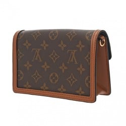 LOUIS VUITTON Louis Vuitton Monogram Reverse Portefeuille Dauphine Brown M68746 Women's Canvas Shoulder Bag