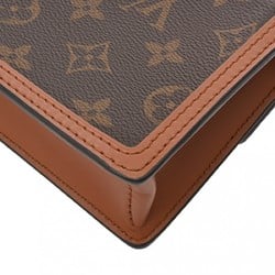 LOUIS VUITTON Louis Vuitton Monogram Reverse Portefeuille Dauphine Brown M68746 Women's Canvas Shoulder Bag