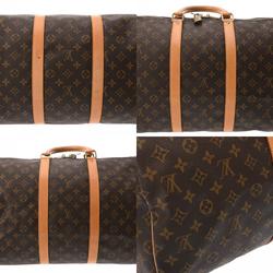 LOUIS VUITTON Louis Vuitton Monogram Keepall 55 Brown M41424 Unisex Canvas Boston Bag