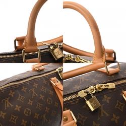 LOUIS VUITTON Louis Vuitton Monogram Keepall 55 Brown M41424 Unisex Canvas Boston Bag