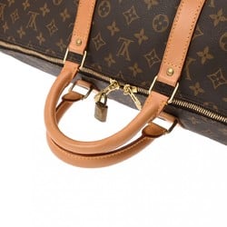 LOUIS VUITTON Louis Vuitton Monogram Keepall 55 Brown M41424 Unisex Canvas Boston Bag