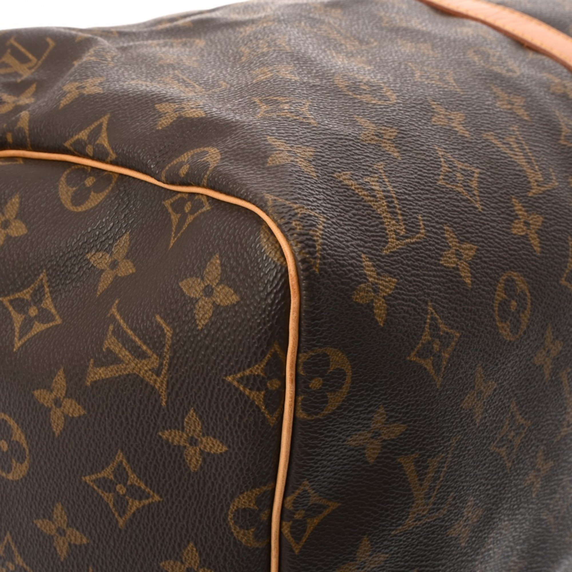 LOUIS VUITTON Louis Vuitton Monogram Keepall 55 Brown M41424 Unisex Canvas Boston Bag