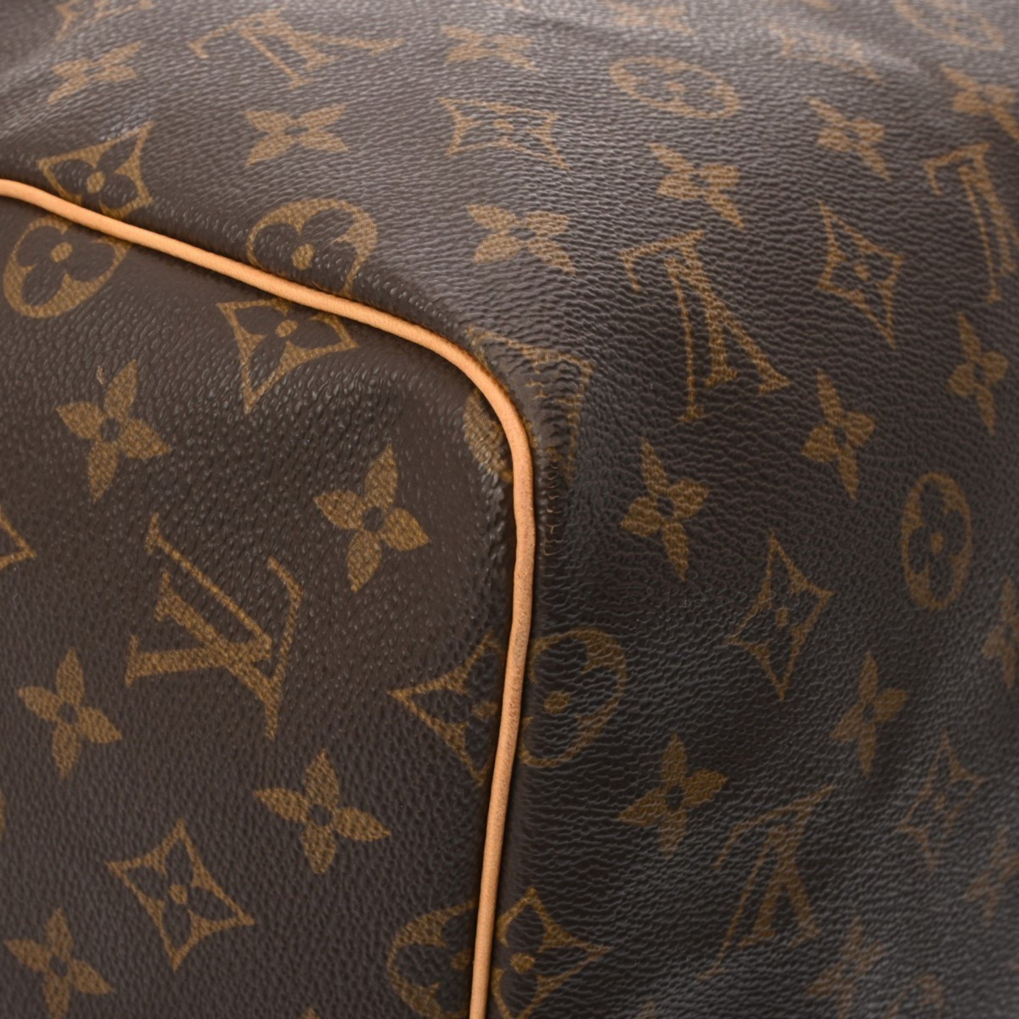 LOUIS VUITTON Louis Vuitton Monogram Keepall 55 Brown M41424 Unisex Canvas Boston Bag