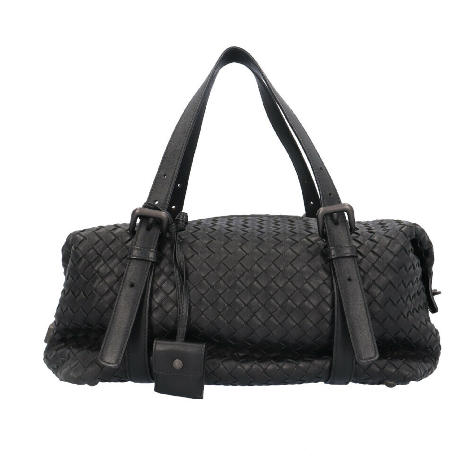 Bottega Veneta Montaigne Boston Bag Intrecciato Handbag Leather 272801/Z0016 8175 Black Women's BOTTEGAVENETA