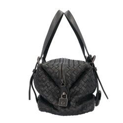 Bottega Veneta Montaigne Boston Bag Intrecciato Handbag Leather 272801/Z0016 8175 Black Women's BOTTEGAVENETA