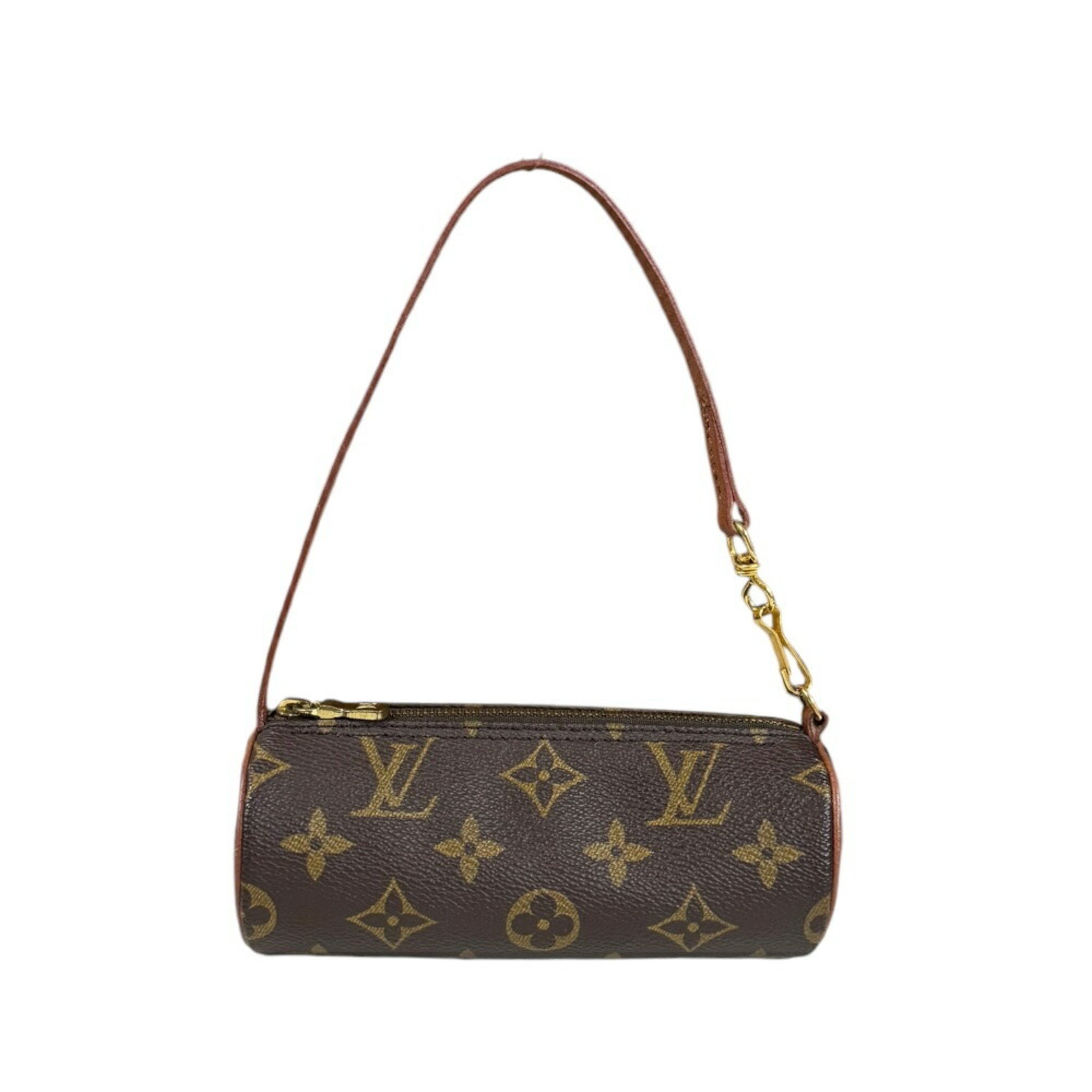 Louis Vuitton Papillon 30 Monogram Handbag Canvas M51385 Brown Women's LOUIS VUITTON