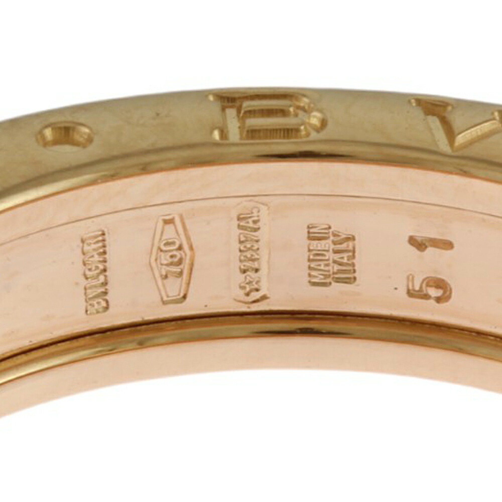 BVLGARI B-zero.1 B-zero One Band Ring Size 11 18K Gold Women's