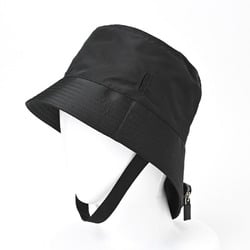 PRADA Re-Nylon Triangle Bucket Hat 2HC282 Nylon Black E-156652