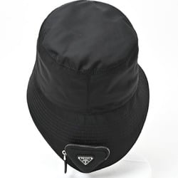 PRADA Re-Nylon Triangle Bucket Hat 2HC282 Nylon Black E-156652