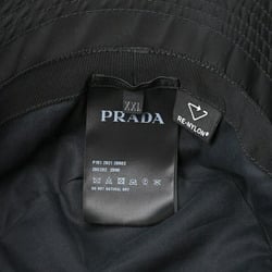 PRADA Re-Nylon Triangle Bucket Hat 2HC282 Nylon Black E-156652